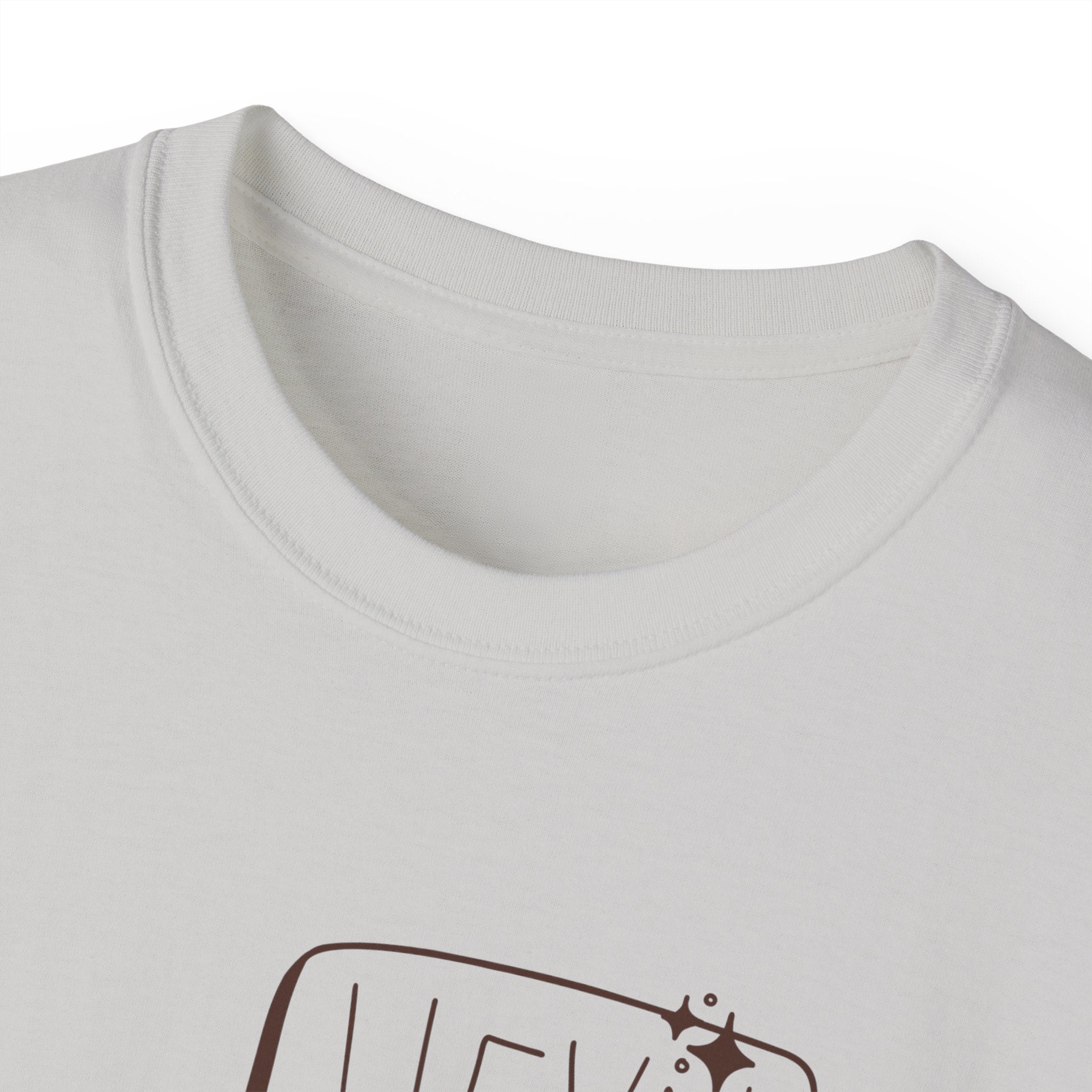 Coffee Bean Cartoon Tee — "Heya!" Cute Morning Coffee T-Shirt