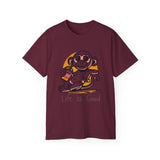 Life Is Good Monkey T‑Shirt — Cute Cartoon Monkey Drinking Juice Tee