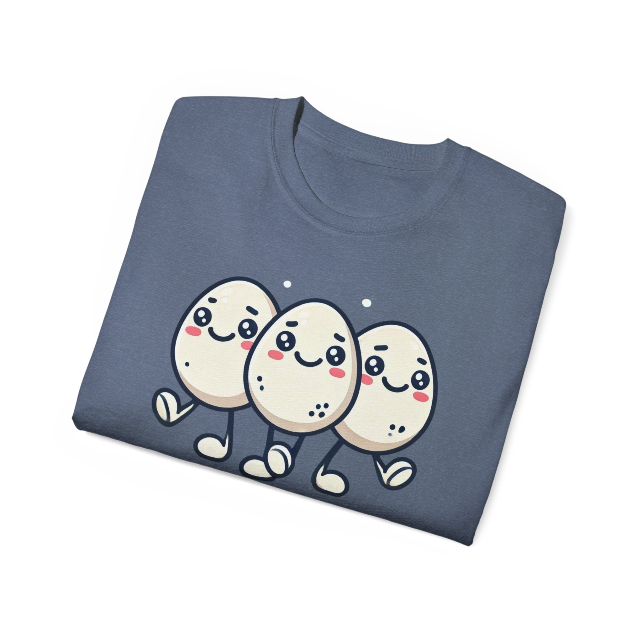 Cute Egg Friends T‑Shirt — "Good Vibes Only" Kawaii Tee