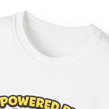 Powered by Bananas Tee — Cute Surfing Monkey & Teddy Graphic Shirt