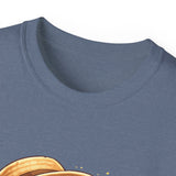 Cute Sloth Summer Tee — Sloth with Bubble Tea & Citrus Illustration Shirt