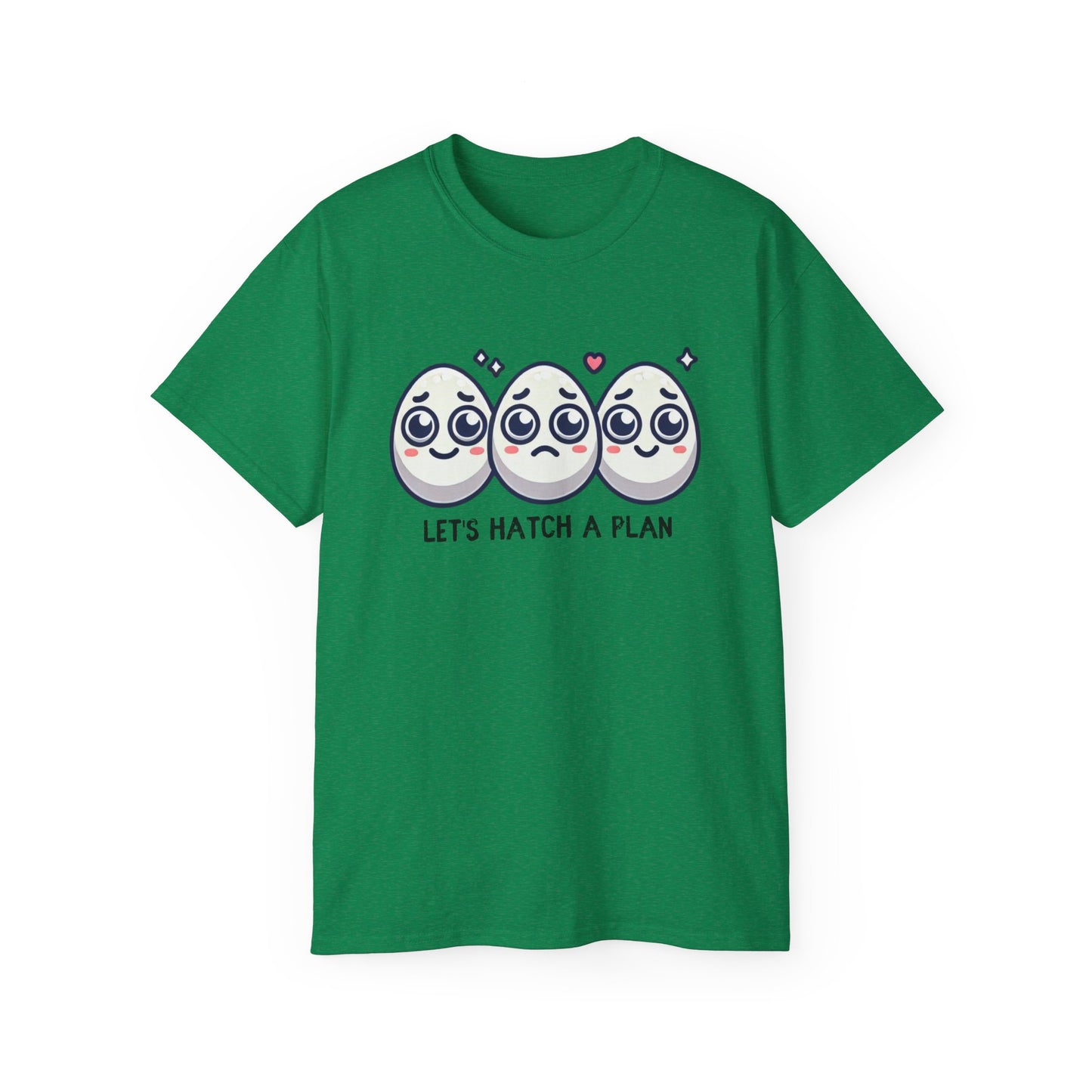 Let's Hatch a Plan Tee — Cute Egg Trio Graphic T-Shirt