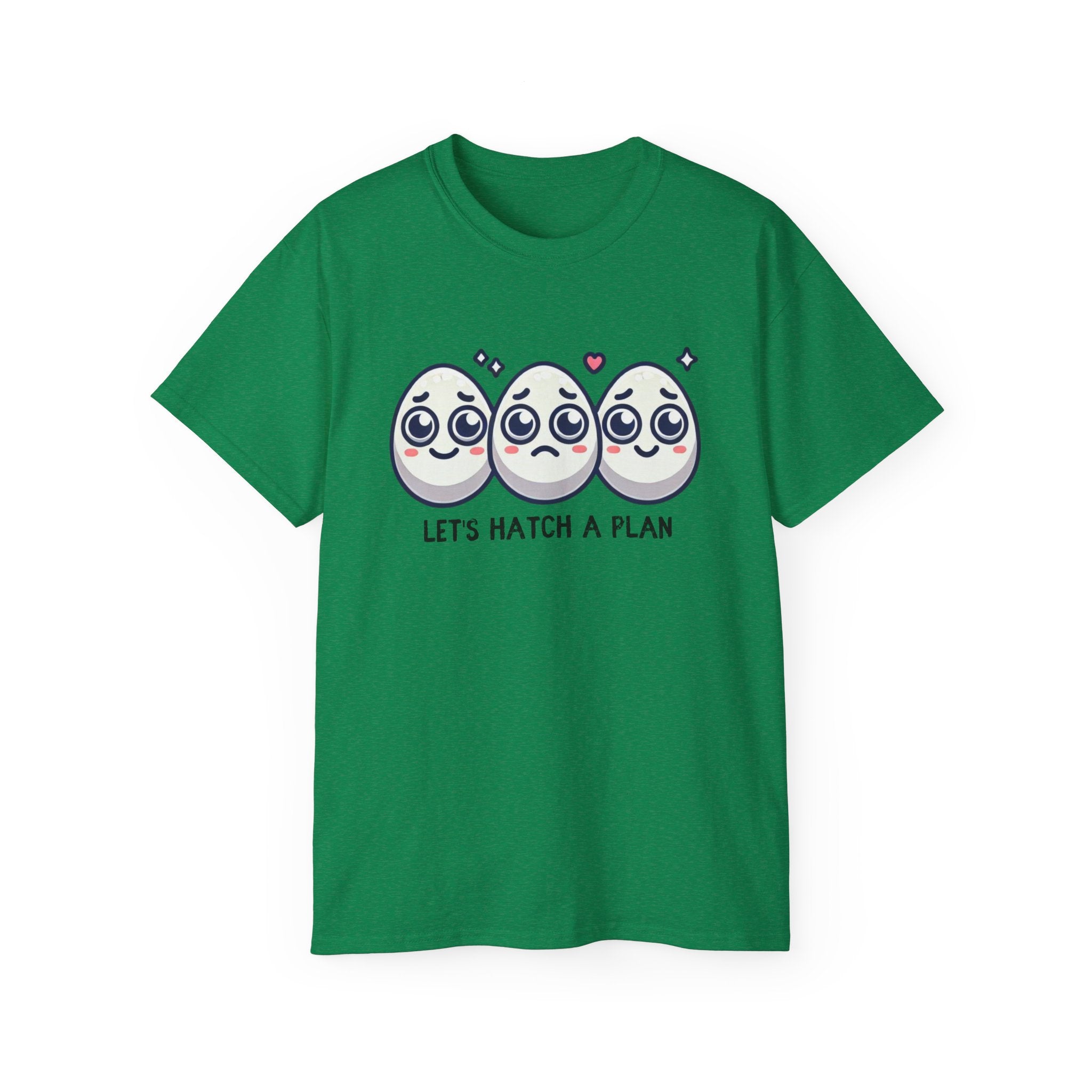 Let's Hatch a Plan Tee — Cute Egg Trio Graphic T-Shirt