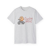 Cracking Miles Cycling T‑Shirt — Cute Egg Biker Tee