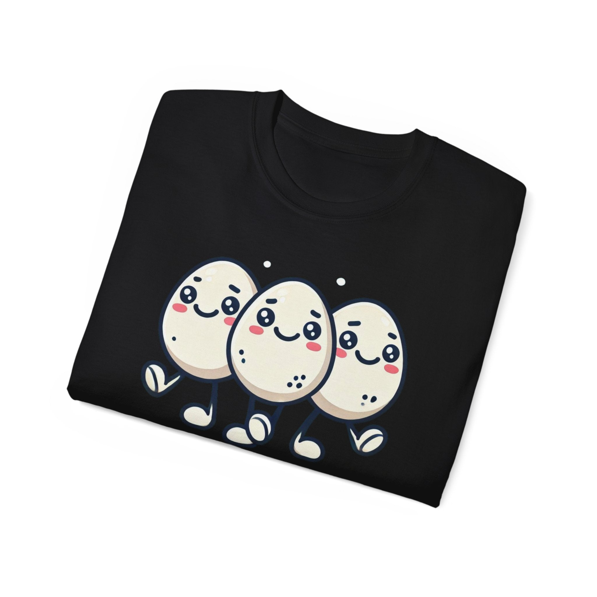 Cute Egg Friends T‑Shirt — "Good Vibes Only" Kawaii Tee