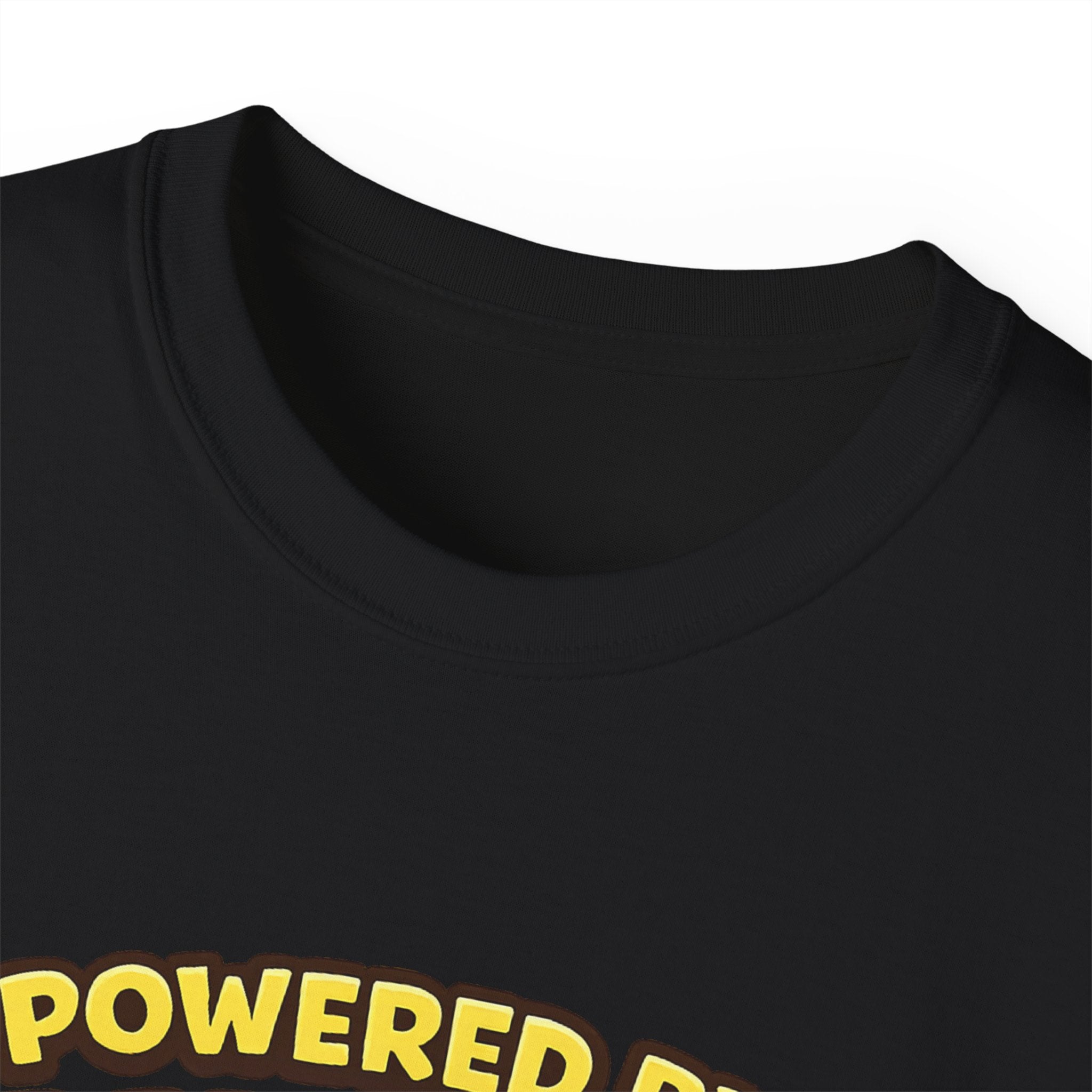 Powered by Bananas Tee — Cute Surfing Monkey & Teddy Graphic Shirt