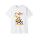 Cracking Miles Cute Bear on Bicycle T‑Shirt
