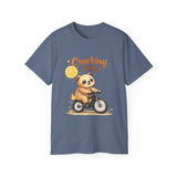 Cracking Miles Cute Bear on Bicycle T‑Shirt