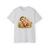 Cute Monkey Family Orange Juice T‑Shirt — Playful Tropical Kids Tee