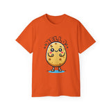 Hello Potato Cute Kawaii Tee — Funny Cartoon Veggie Shirt