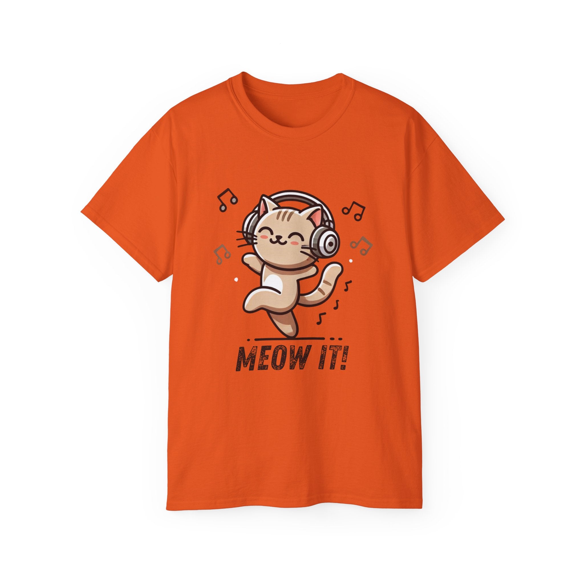 Meow It! Dancing Cat Headphones T-Shirt