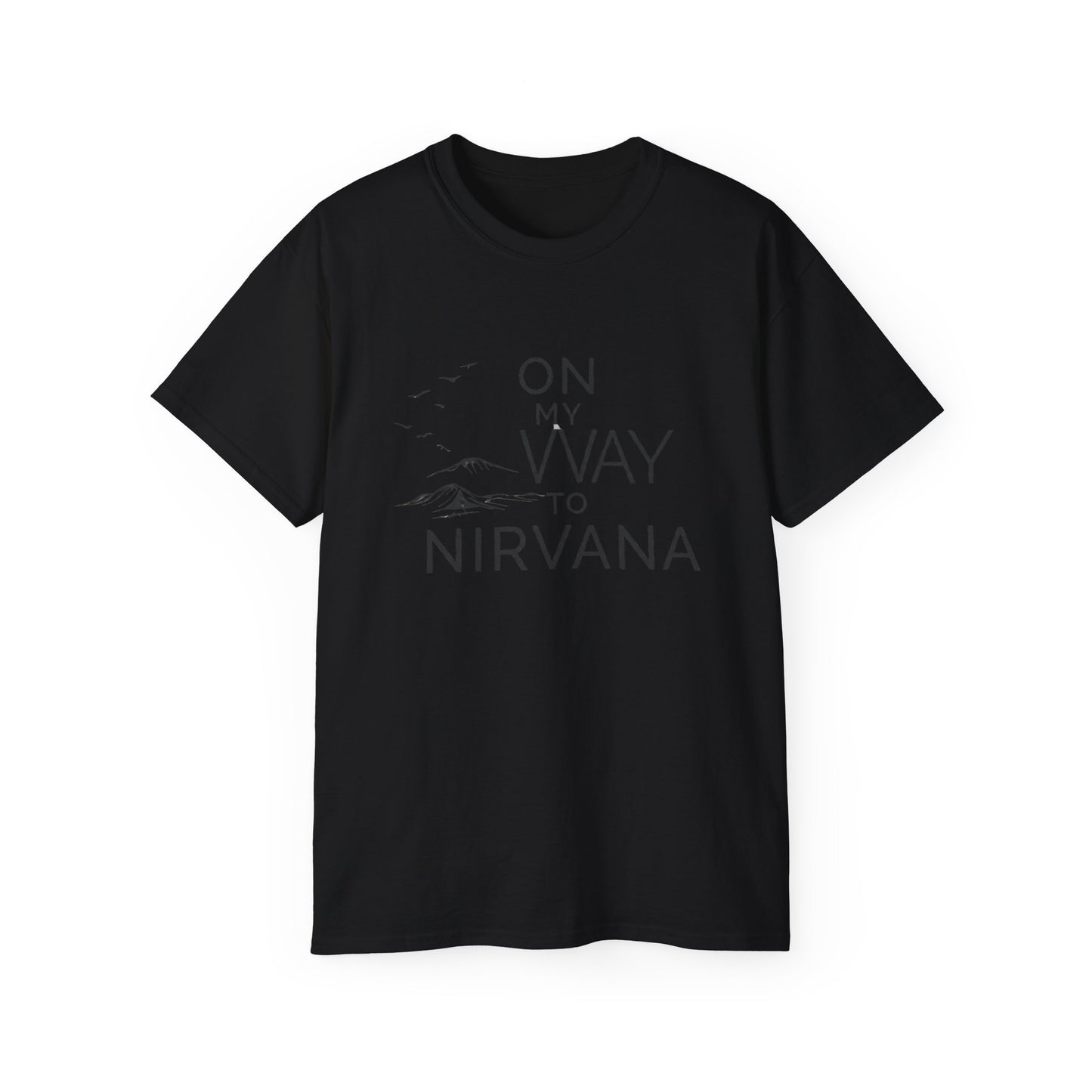 On My Way to Nirvana T-Shirt — Minimal Mountain Graphic Tee
