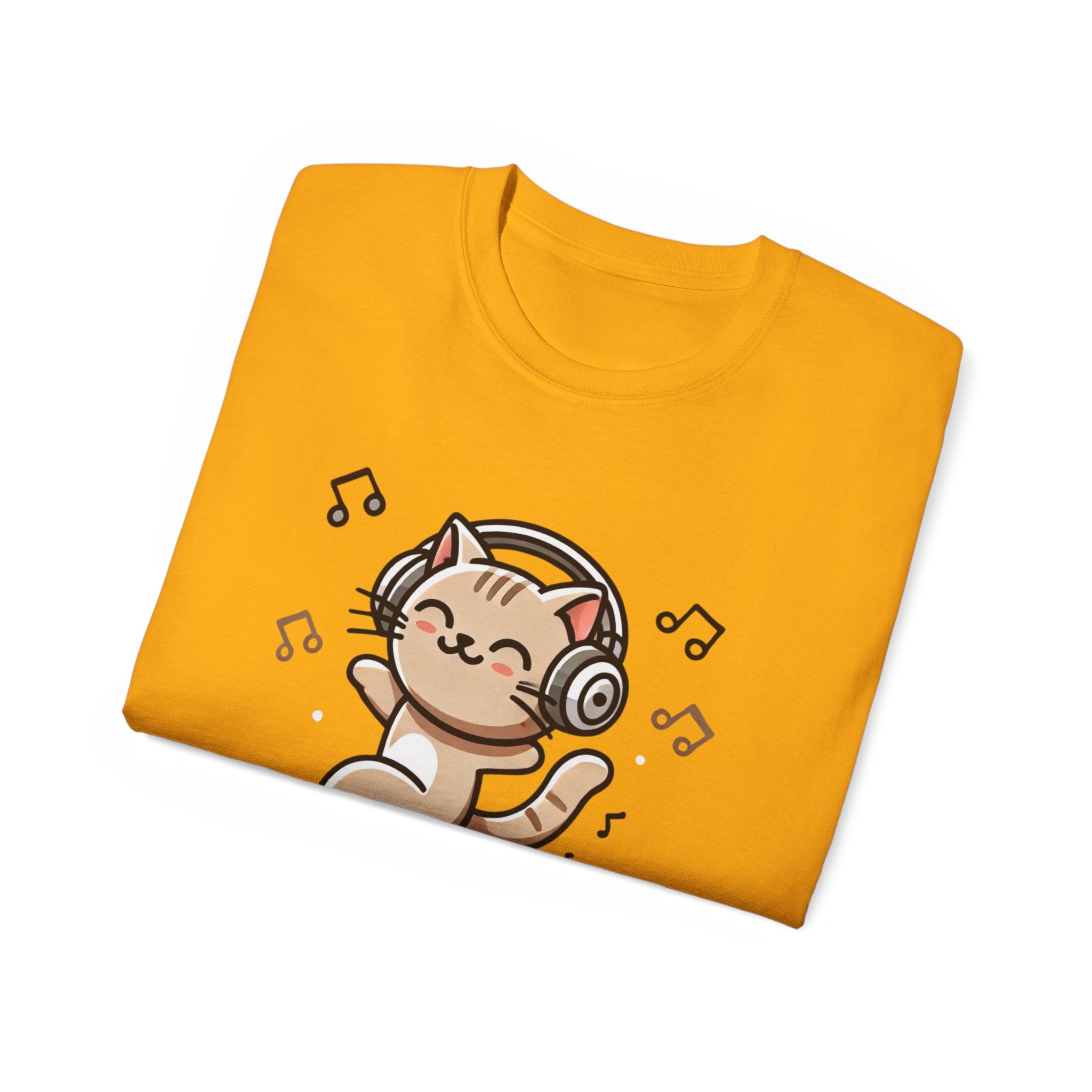 Meow It! Dancing Cat Headphones T-Shirt