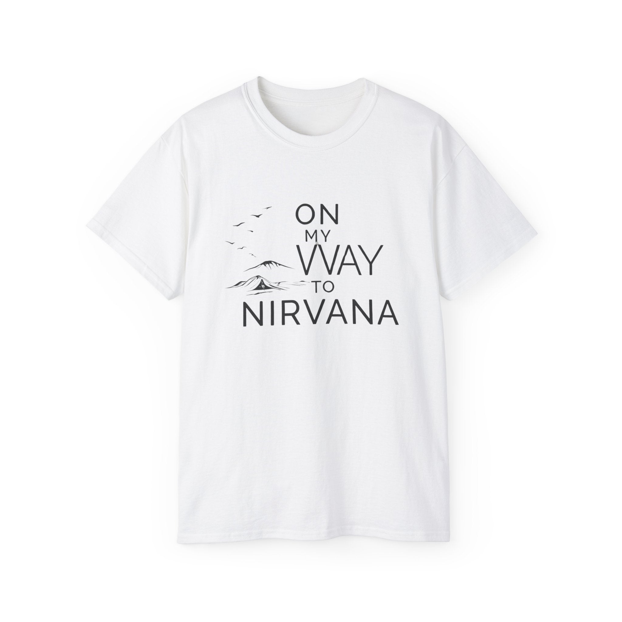 On My Way to Nirvana T-Shirt — Minimal Mountain Graphic Tee