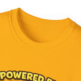 Powered by Bananas Tee — Cute Surfing Monkey & Teddy Graphic Shirt