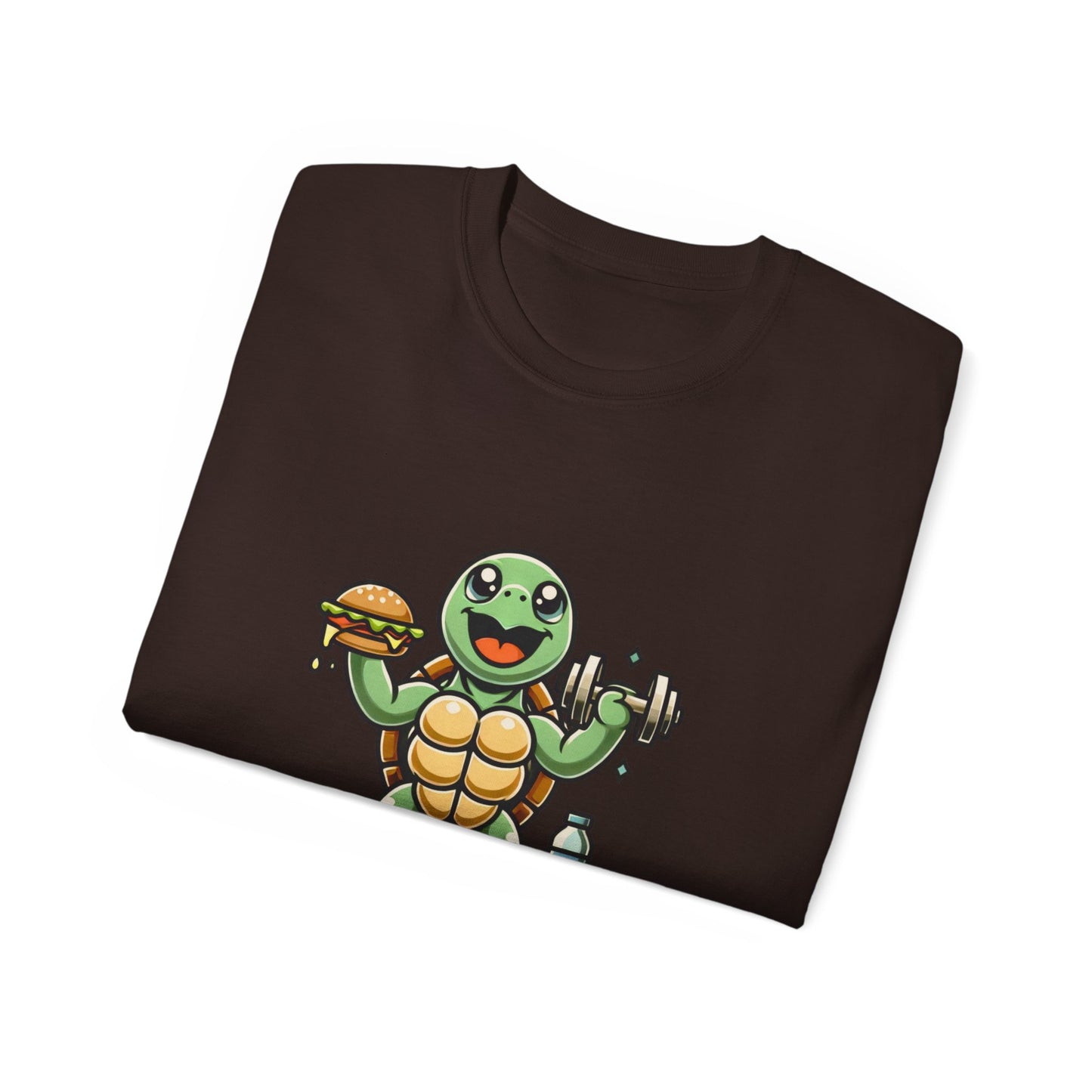 Turtle Fitness Tee — "Fun Today, Fit Tomorrow" Cute Workout Graphic Shirt