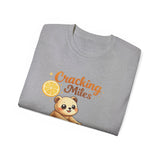 Cracking Miles Cute Bear on Bicycle T‑Shirt