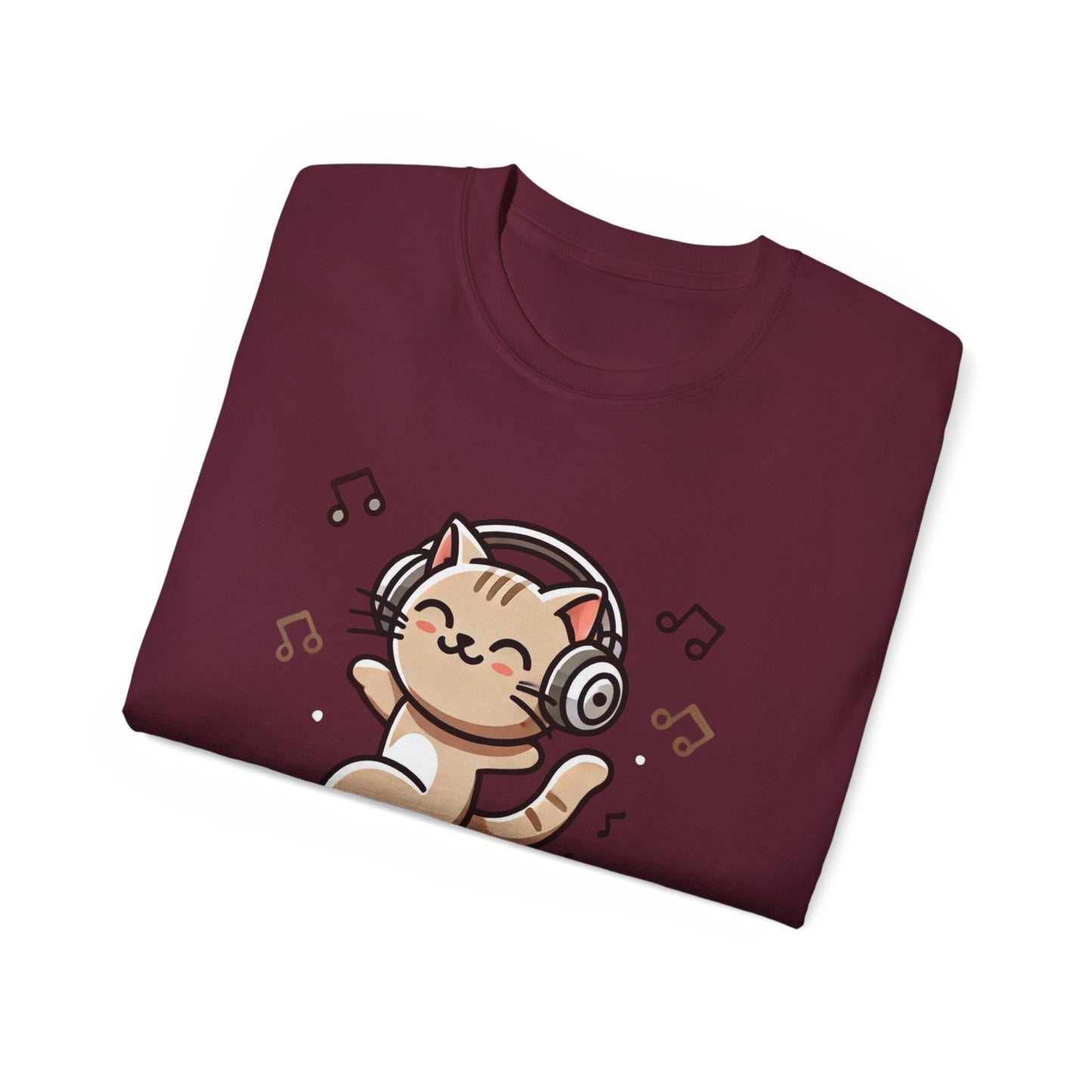 Meow It! Dancing Cat Headphones T-Shirt