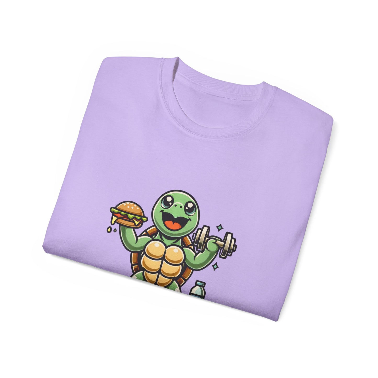 Turtle Fitness Tee — "Fun Today, Fit Tomorrow" Cute Workout Graphic Shirt