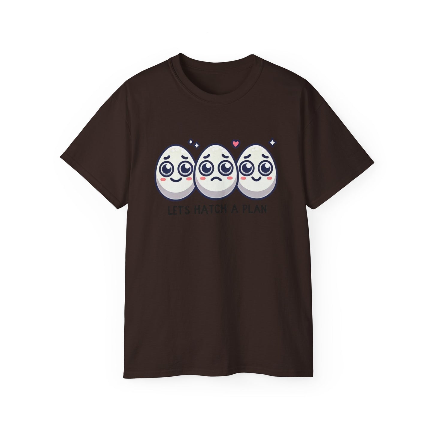 Let's Hatch a Plan Tee — Cute Egg Trio Graphic T-Shirt