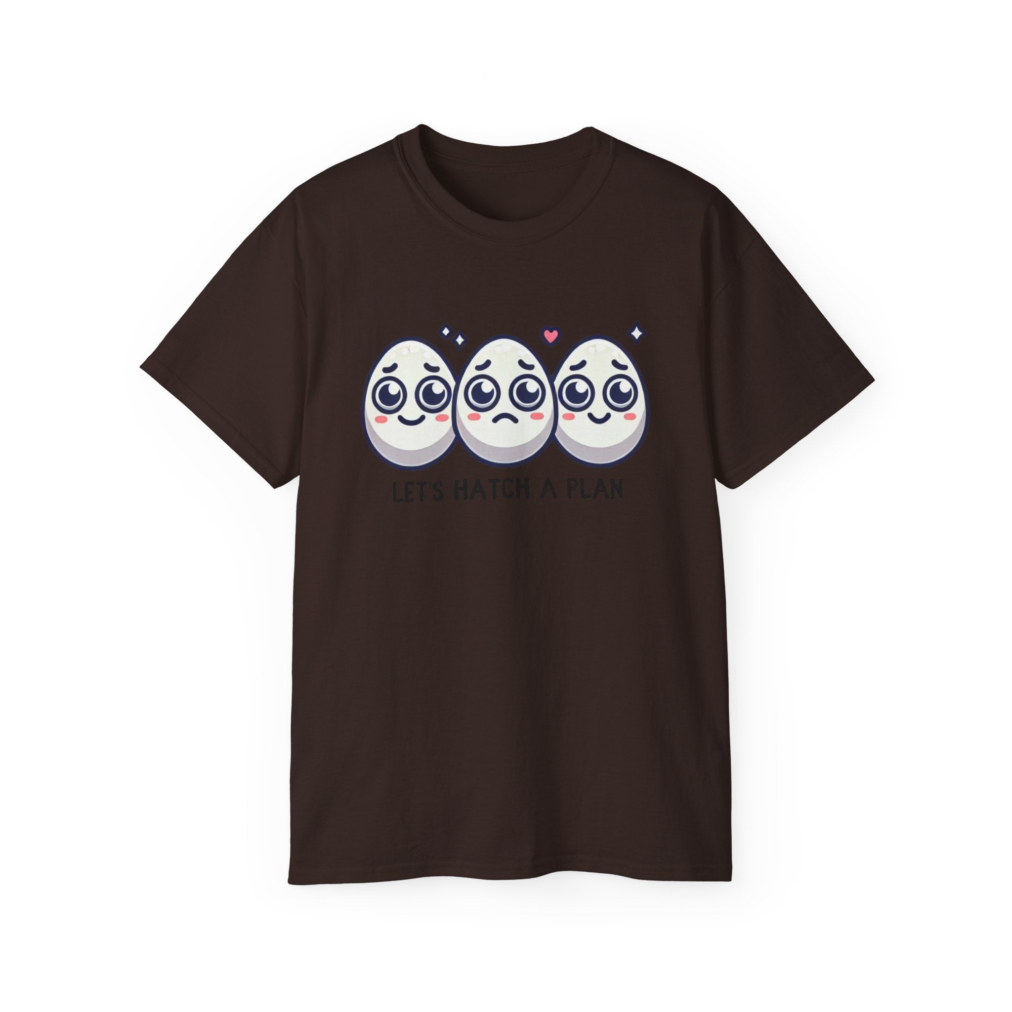 Let's Hatch a Plan Tee — Cute Egg Trio Graphic T-Shirt
