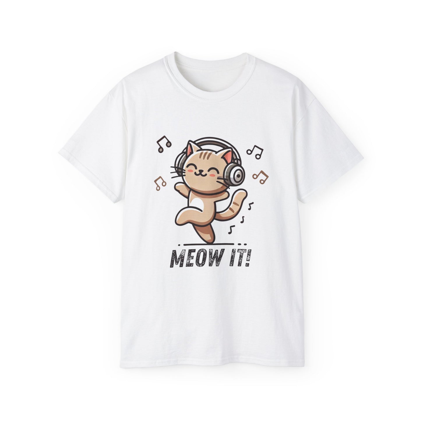 Meow It! Dancing Cat Headphones T-Shirt