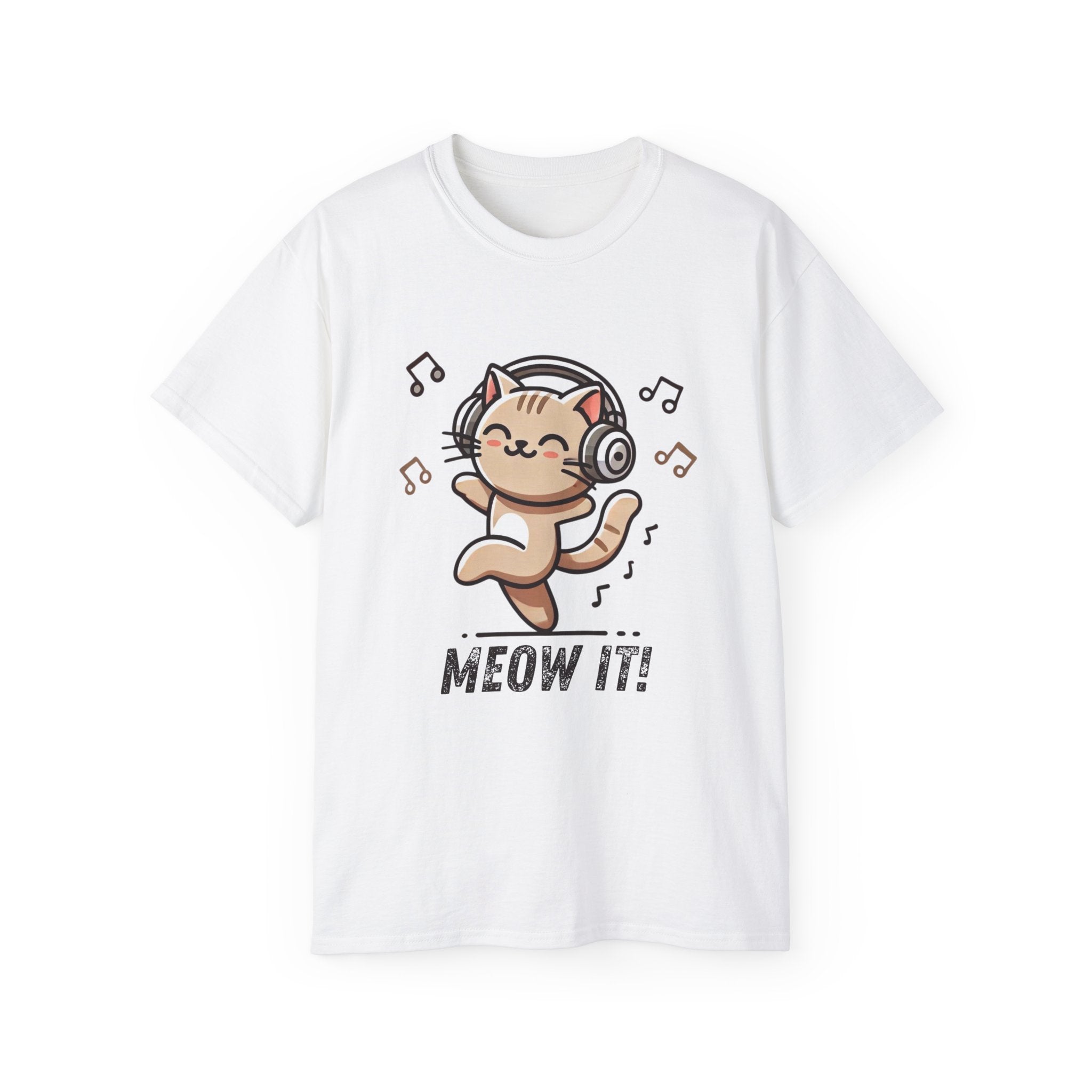 Meow It! Dancing Cat Headphones T-Shirt
