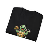 Turtle Fitness Tee — "Fun Today, Fit Tomorrow" Cute Workout Graphic Shirt