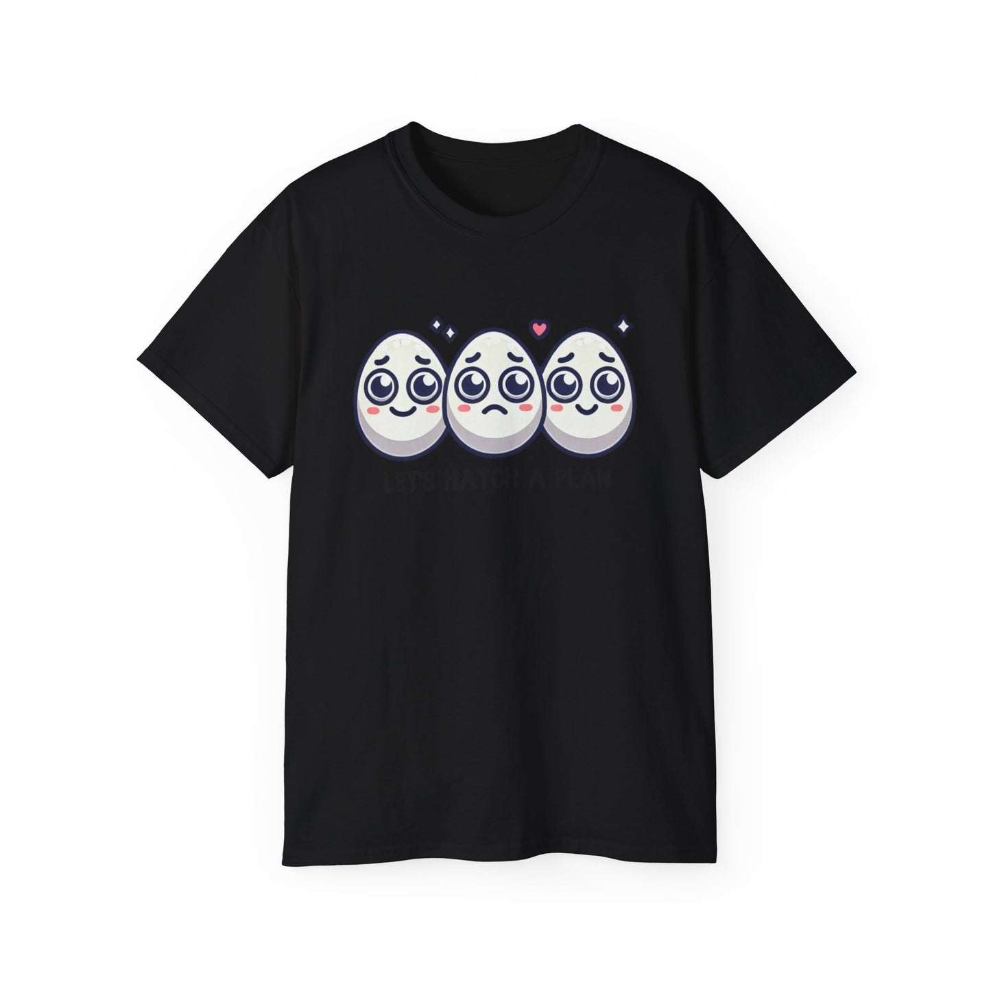 Let's Hatch a Plan Tee — Cute Egg Trio Graphic T-Shirt