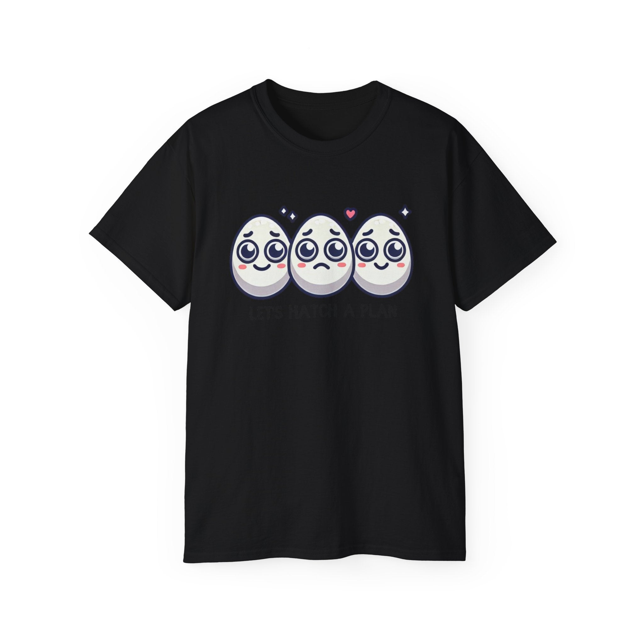 Let's Hatch a Plan Tee — Cute Egg Trio Graphic T-Shirt