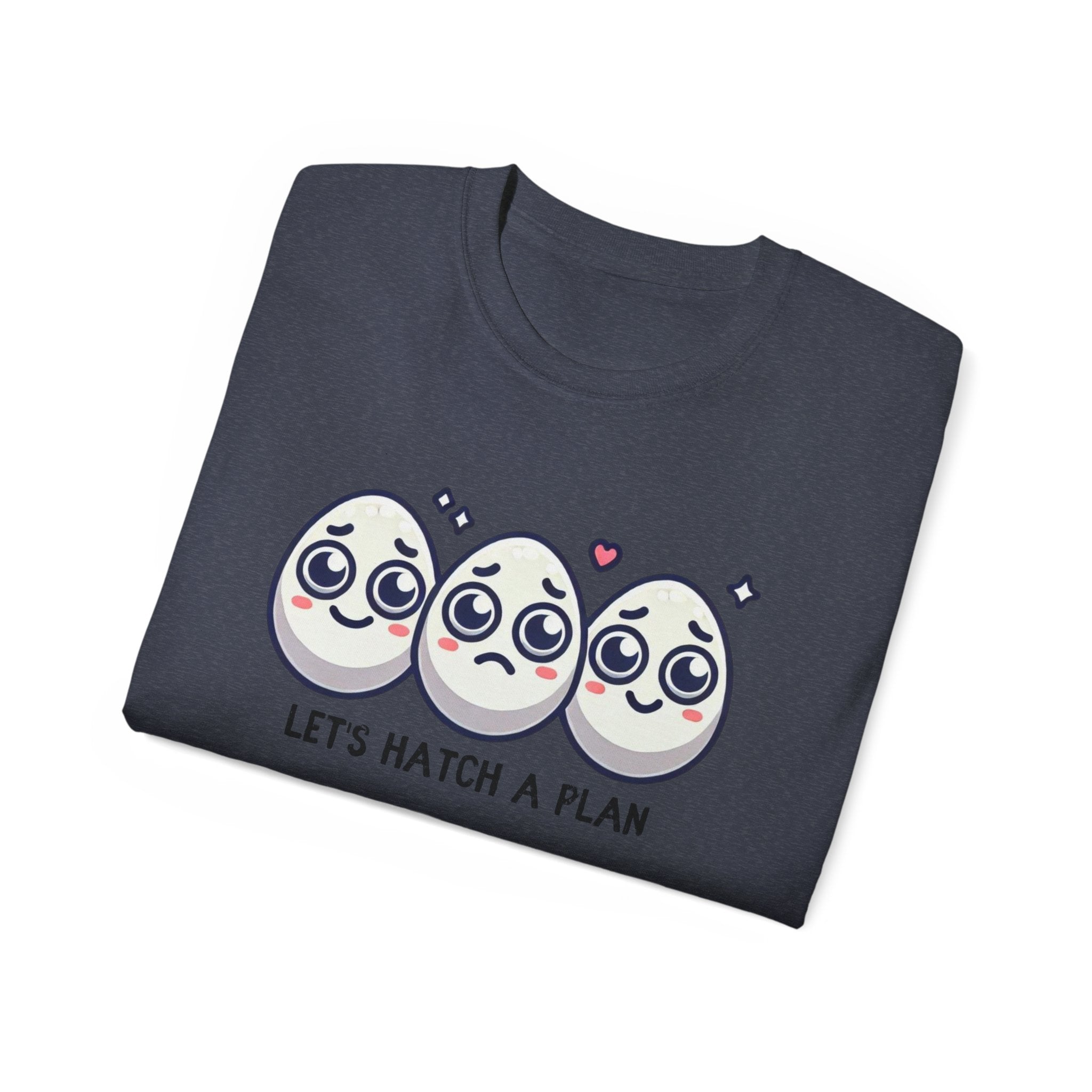 Let's Hatch a Plan Tee — Cute Egg Trio Graphic T-Shirt