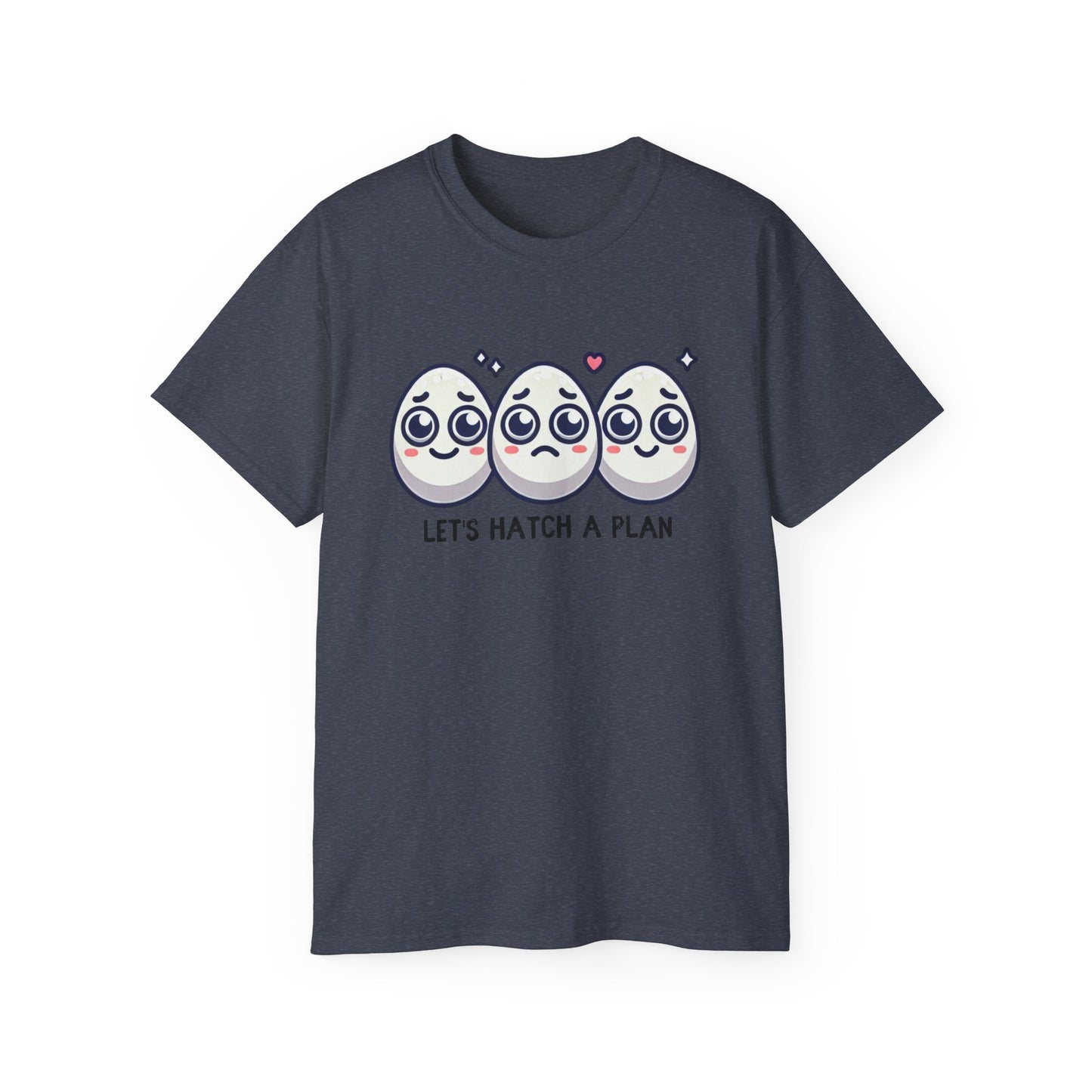 Let's Hatch a Plan Tee — Cute Egg Trio Graphic T-Shirt
