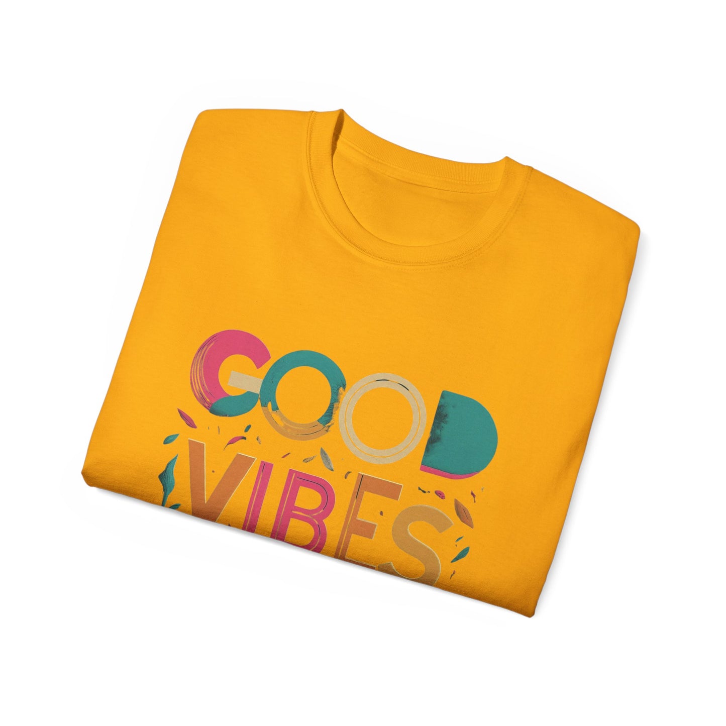 Good Vibes Only T-Shirt — Colorful Positive Message Tee