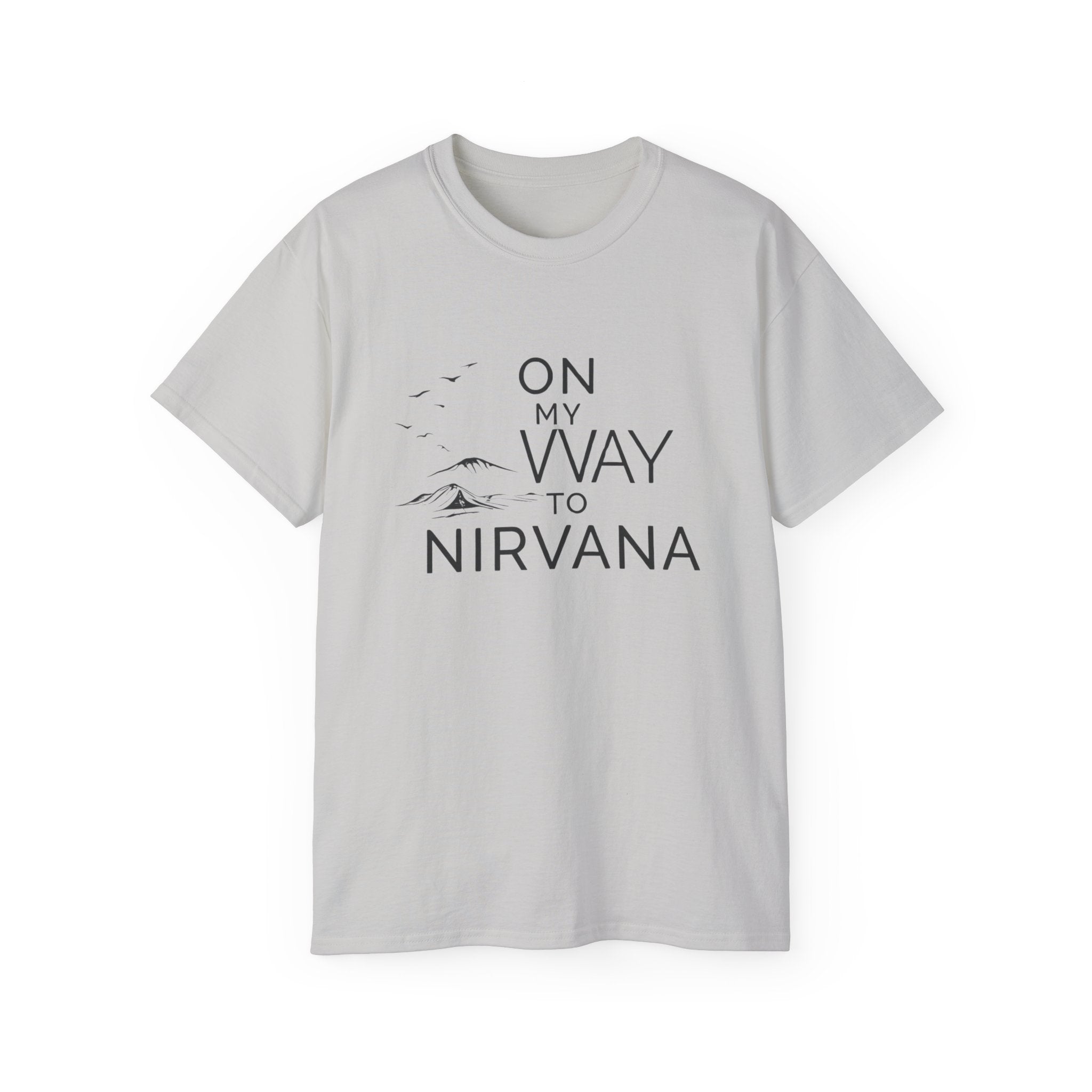 On My Way to Nirvana T-Shirt — Minimal Mountain Graphic Tee