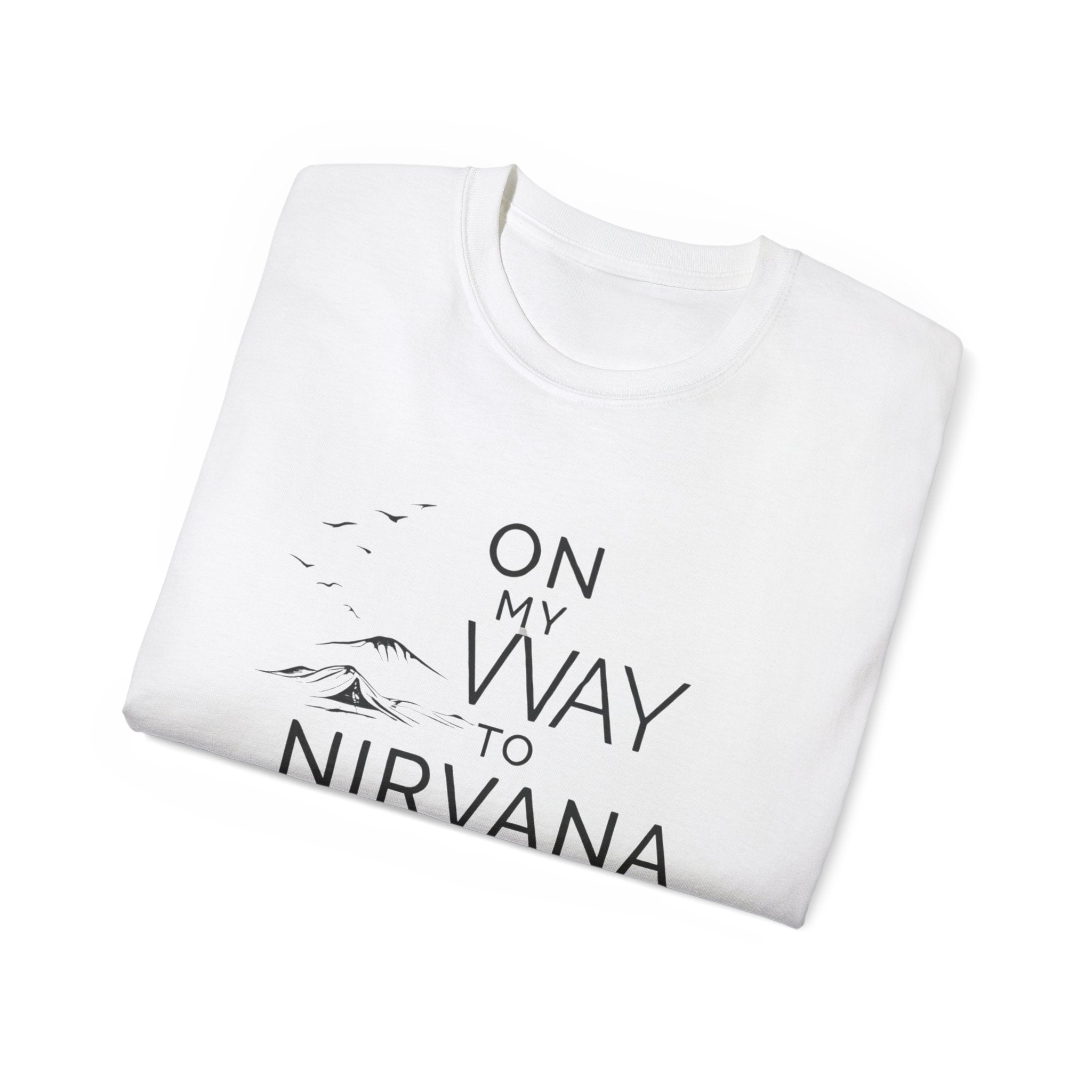 On My Way to Nirvana T-Shirt — Minimal Mountain Graphic Tee