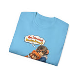 T-Shirt — 'Am I the Cutest Monkey Around?' Cute Monkey & Teddy Graphic Tee