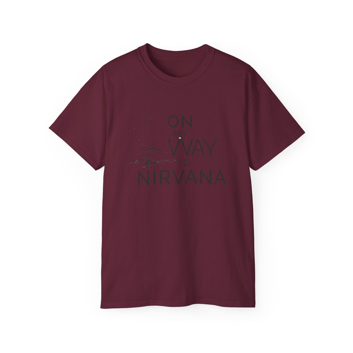 On My Way to Nirvana T-Shirt — Minimal Mountain Graphic Tee