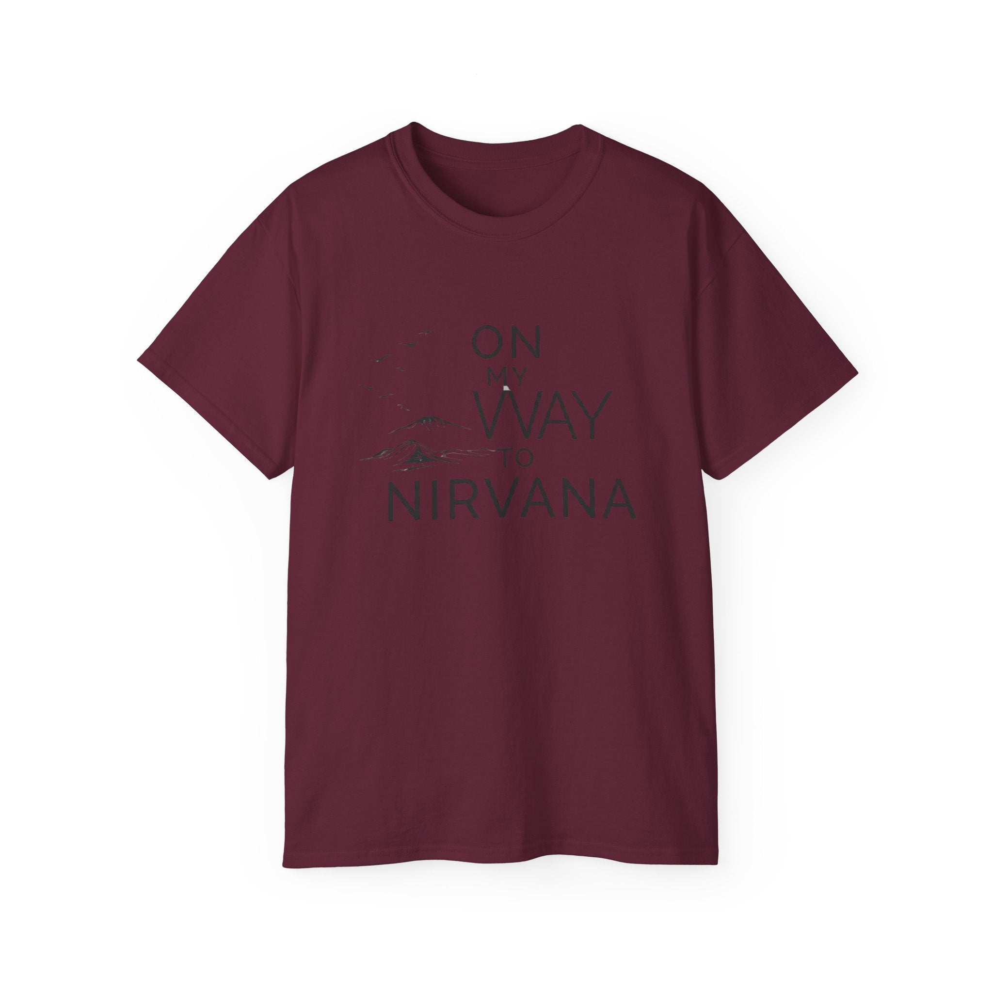 On My Way to Nirvana T-Shirt — Minimal Mountain Graphic Tee