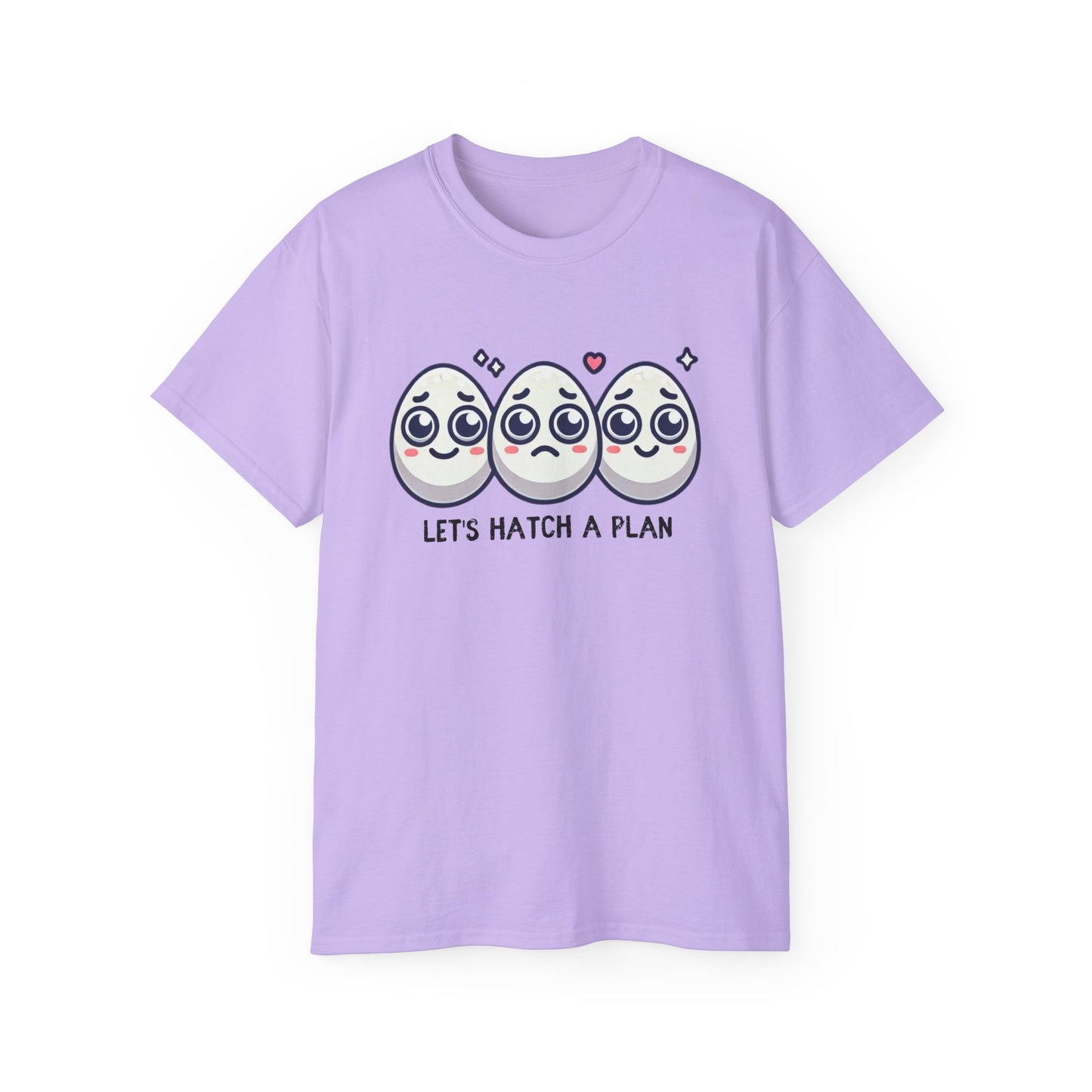 Let's Hatch a Plan Tee — Cute Egg Trio Graphic T-Shirt
