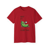 Pea Relaxing Tee — "Heya! It's A Long Time..." Funny Vegetable Graphic Shirt