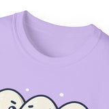 Cute Egg Friends T‑Shirt — "Good Vibes Only" Kawaii Tee