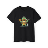 Turtle Fitness Tee — "Fun Today, Fit Tomorrow" Cute Workout Graphic Shirt