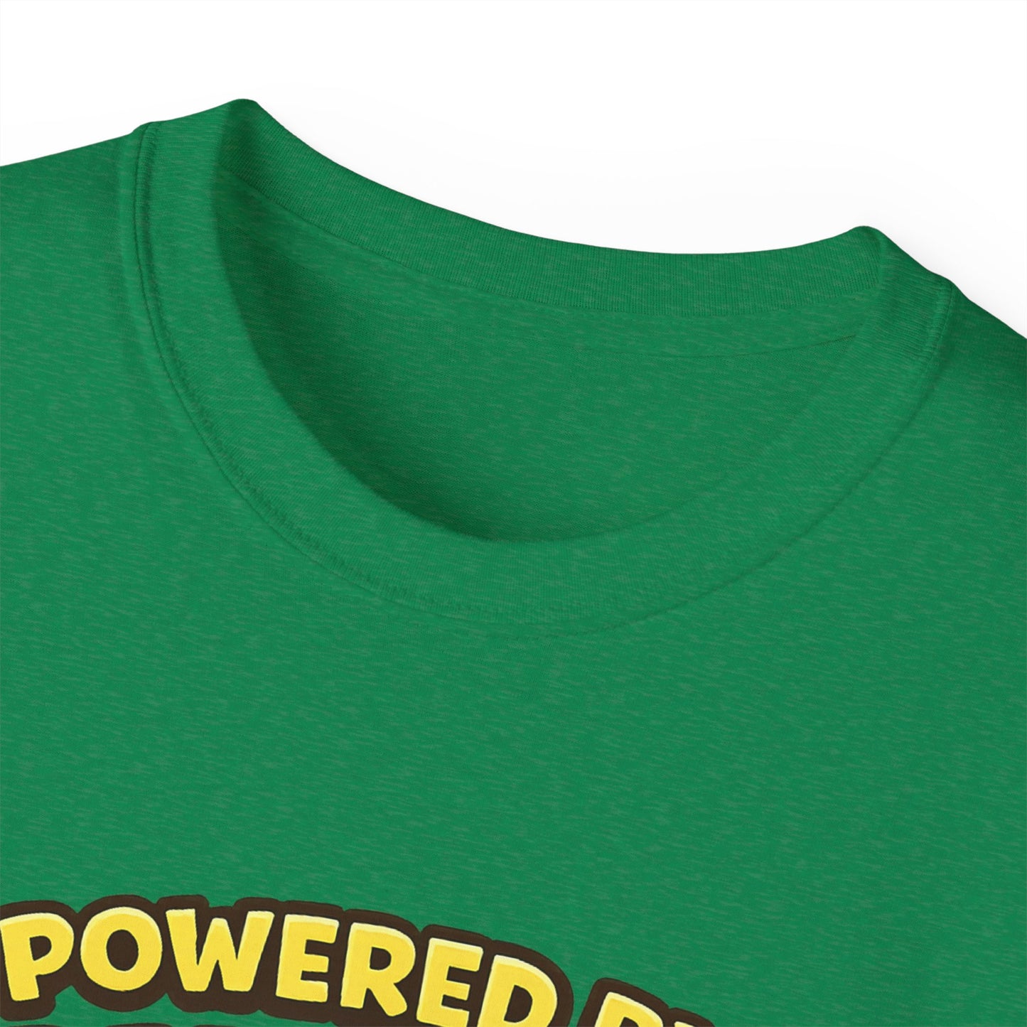 Powered by Bananas Tee — Cute Surfing Monkey & Teddy Graphic Shirt