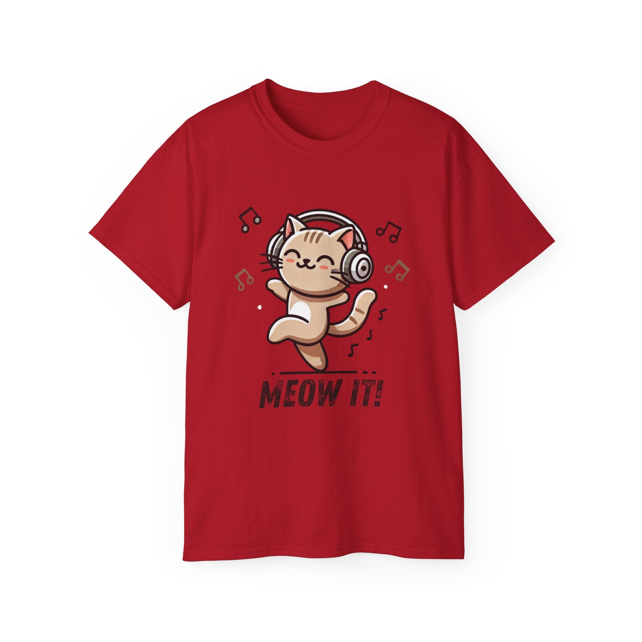 Meow It! Dancing Cat Headphones T-Shirt