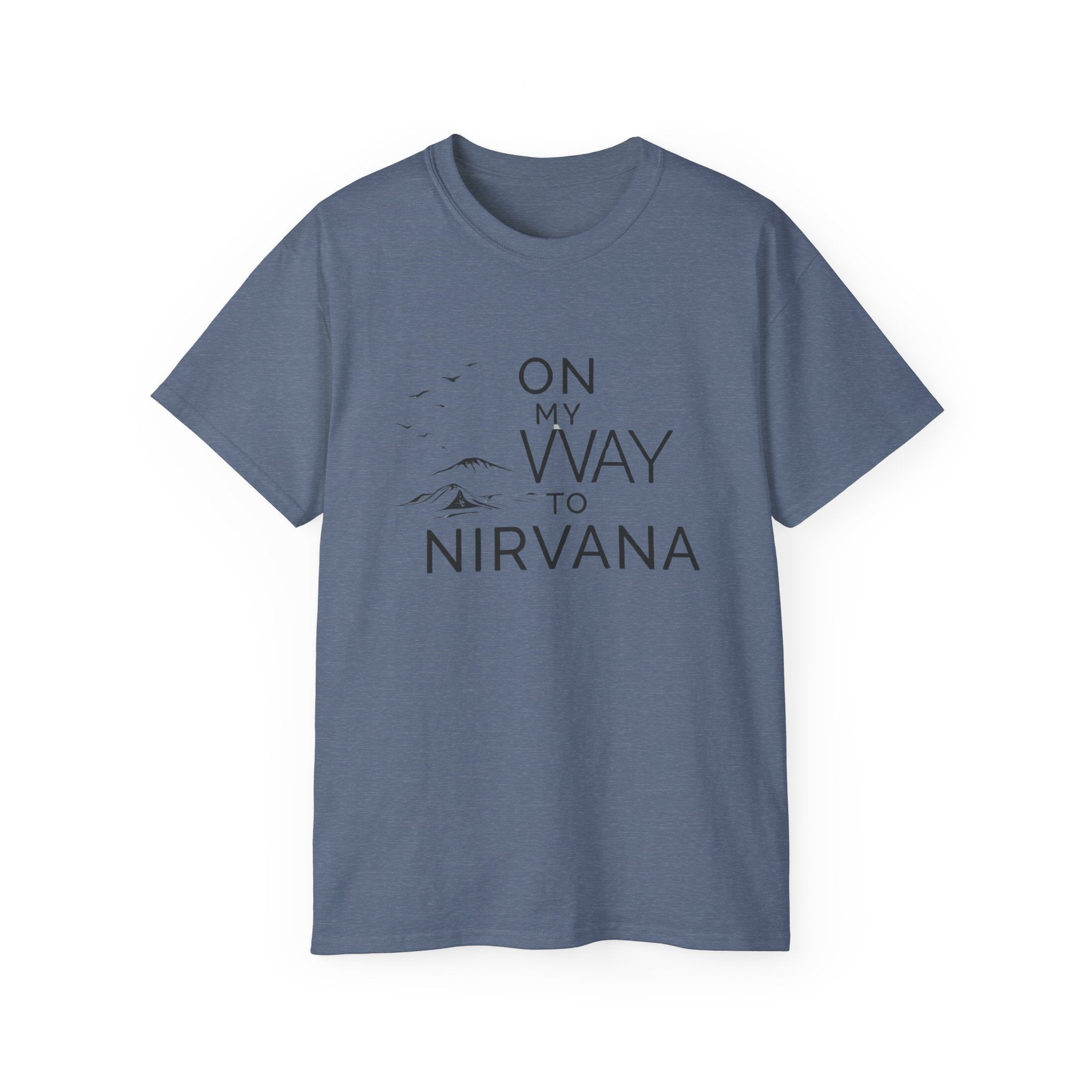 On My Way to Nirvana T-Shirt — Minimal Mountain Graphic Tee