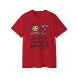 Enjoy Every Moment Tee — Cute Relaxing Monkey Graphic T-Shirt