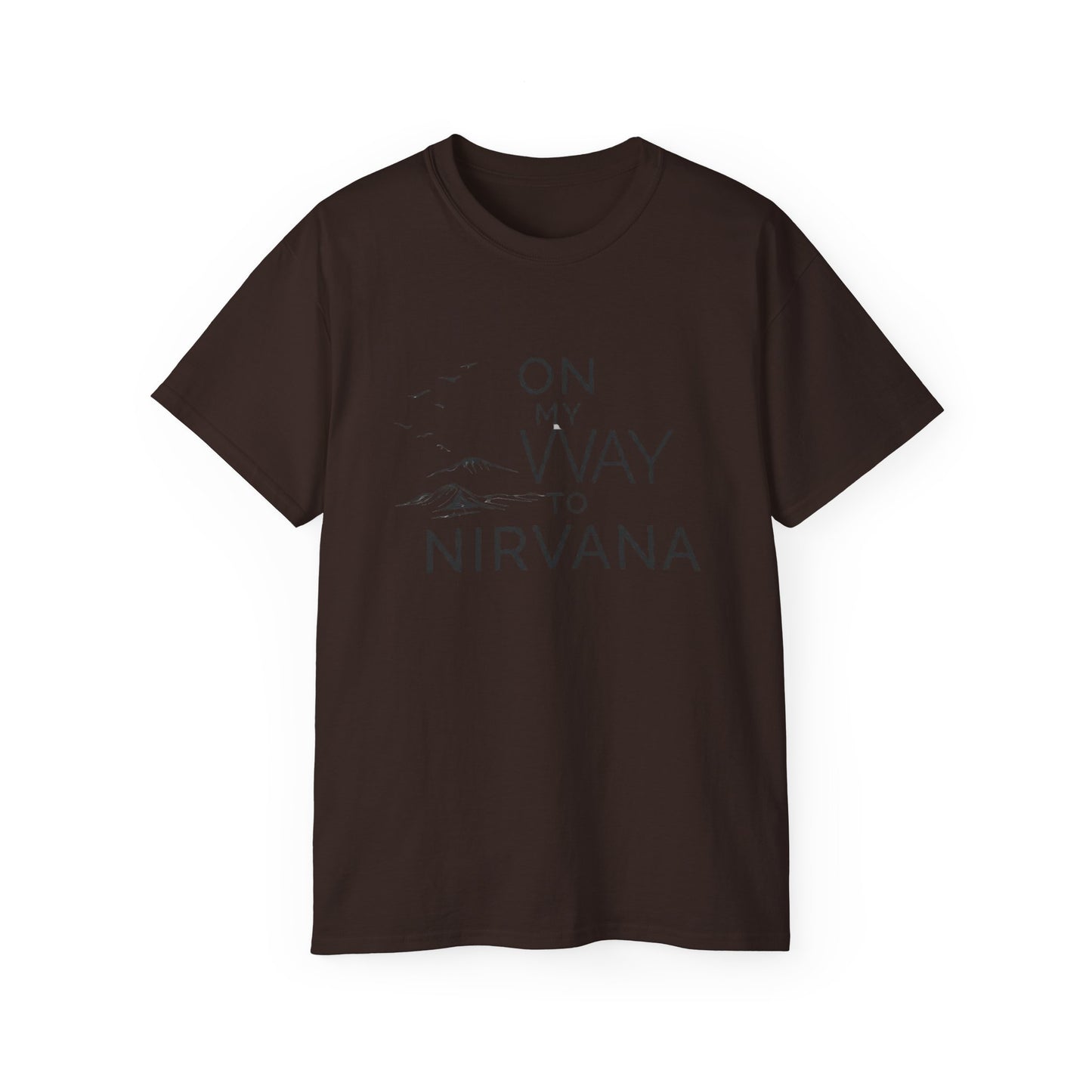 On My Way to Nirvana T-Shirt — Minimal Mountain Graphic Tee