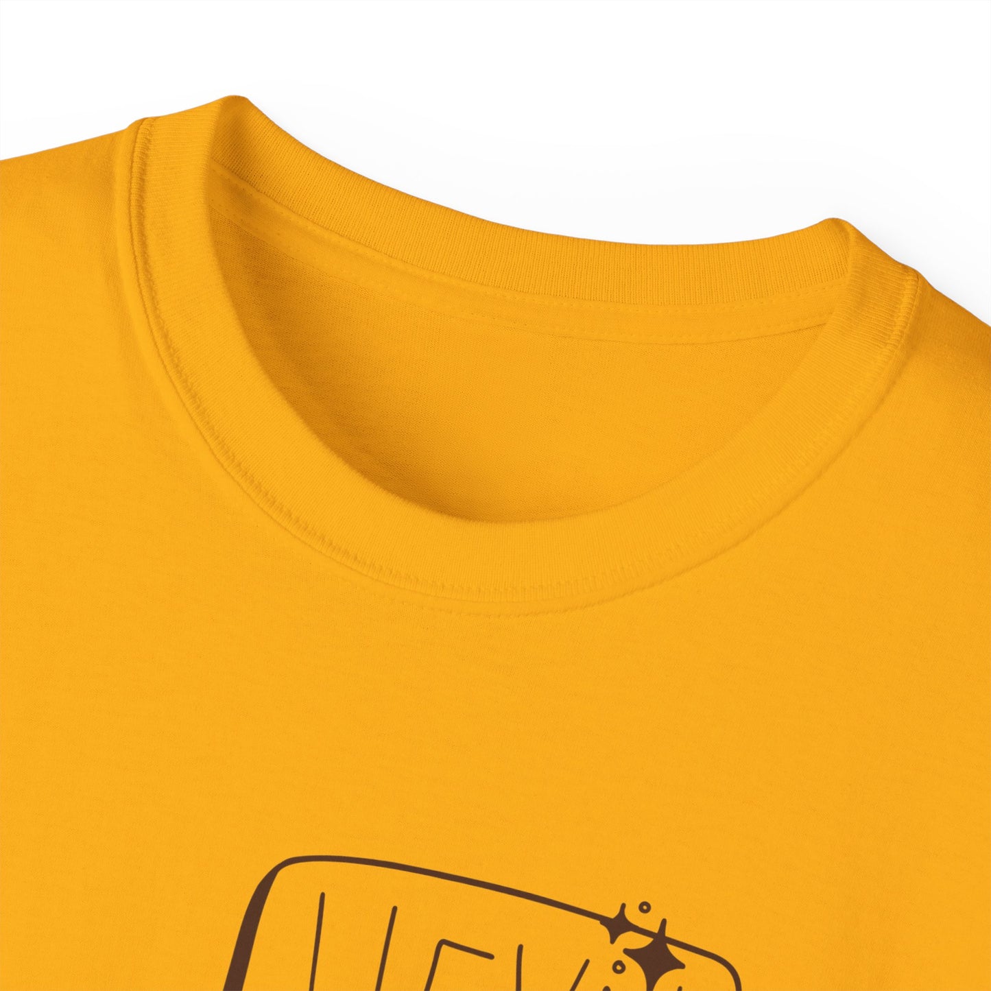 Coffee Bean Cartoon Tee — "Heya!" Cute Morning Coffee T-Shirt