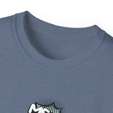 Cute Cat & Mouse Graphic Tee – 'Meow' Cartoon Pet Shirt