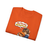 T-Shirt — 'Am I the Cutest Monkey Around?' Cute Monkey & Teddy Graphic Tee